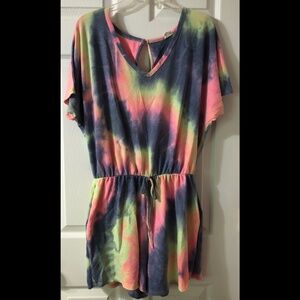 Boutique Brand: Tie-dye Cover-up Romper